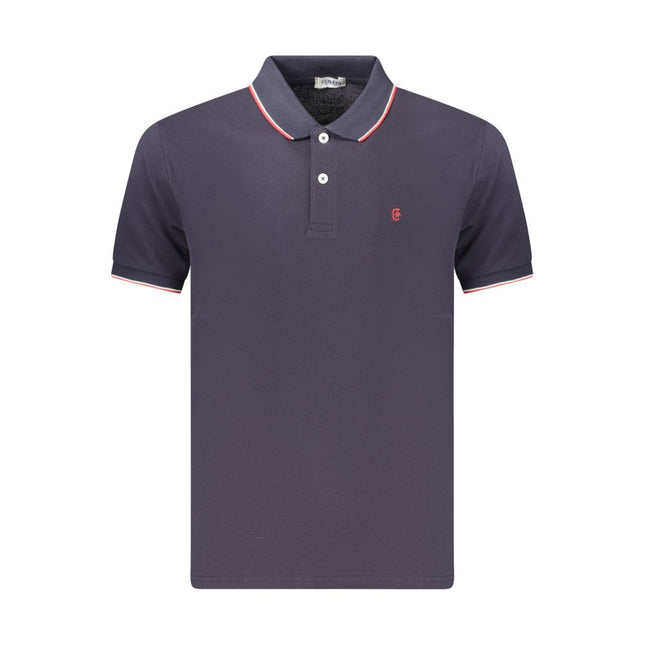Coveri Moving Blue Cotton Men's Polo