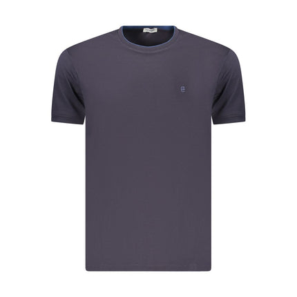 Coveri Moving Blue Cotton Men's T-Shirt