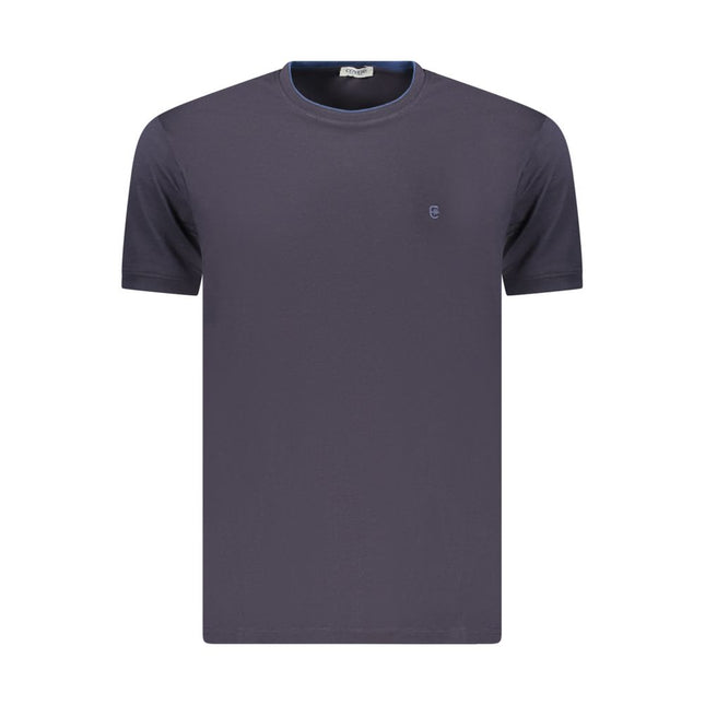 Coveri Moving Blue Cotton Men's T-Shirt