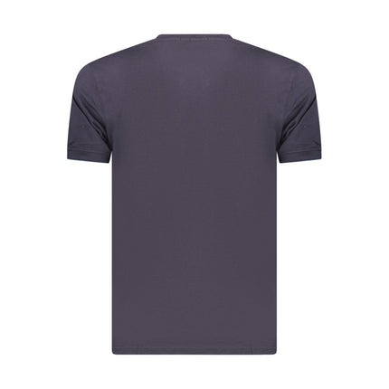 Coveri Moving Blue Cotton Men's T-Shirt