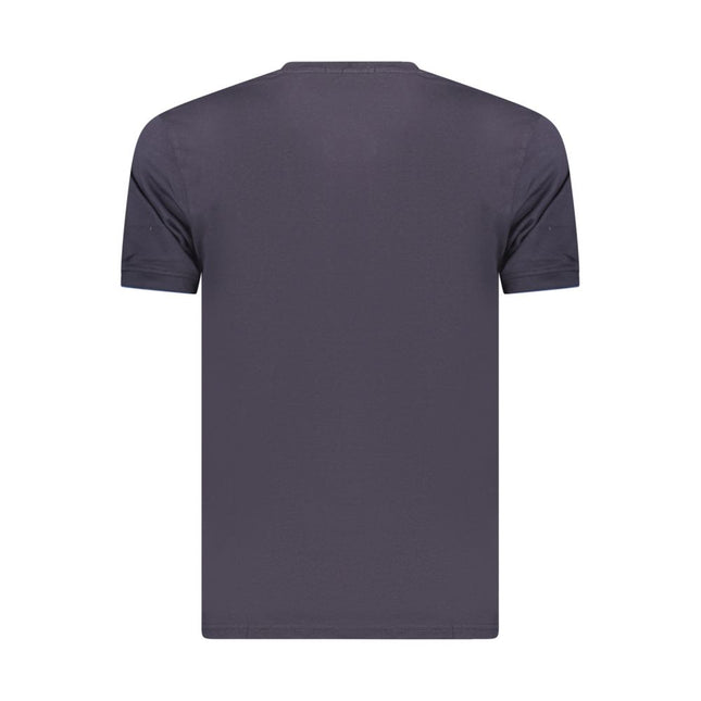 Coveri Moving Blue Cotton Men's T-Shirt