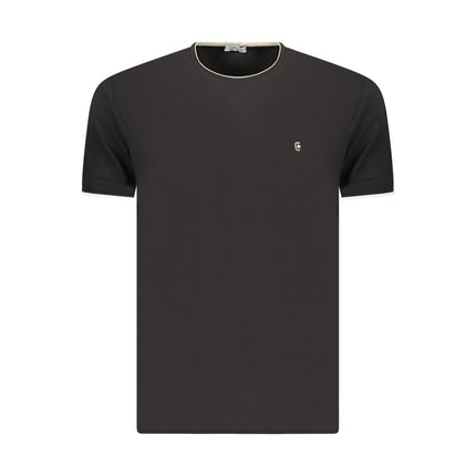 Coveri Moving Black Cotton Men's T-Shirt