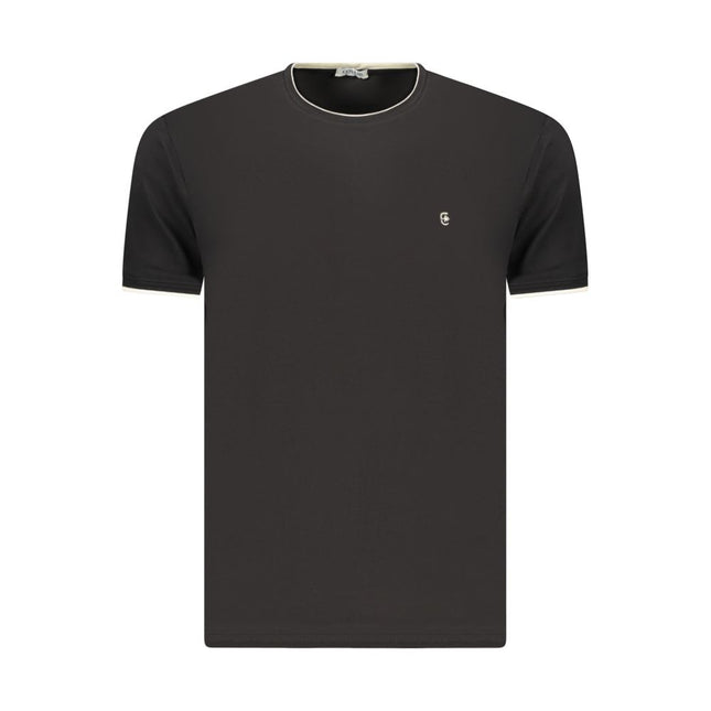 Coveri Moving Black Cotton Men's T-Shirt