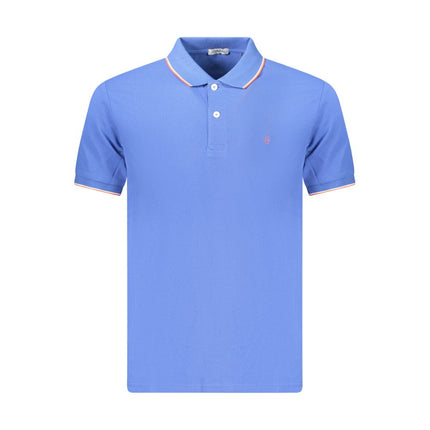 Coveri Moving Blue Cotton Men's Polo Shirt