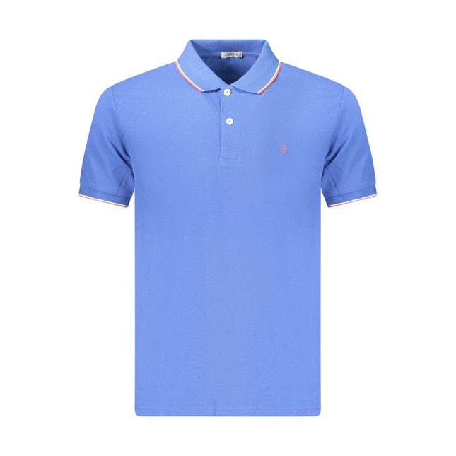 Coveri Moving Blue Cotton Men's Polo Shirt