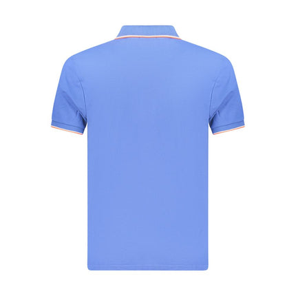 Coveri Moving Blue Cotton Men's Polo Shirt