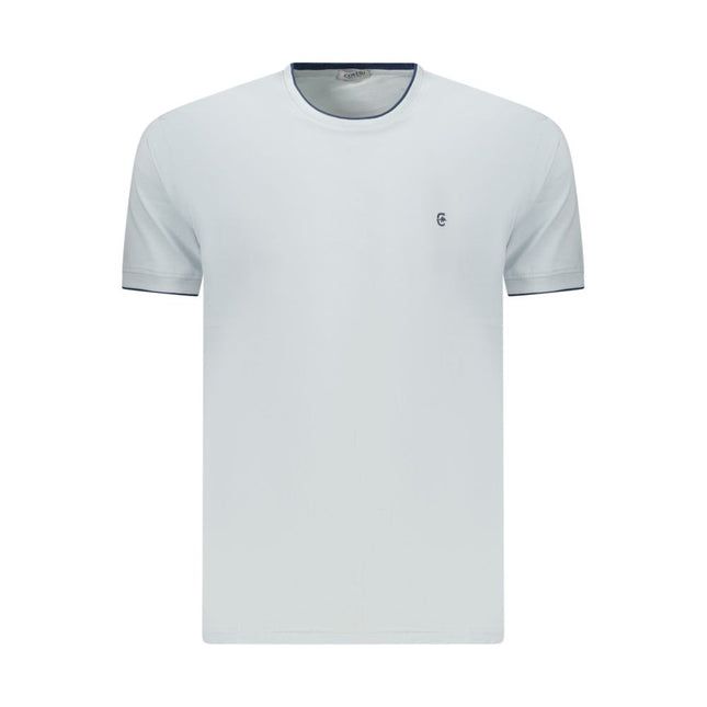 Coveri Moving Azzurro Cotton Mens TShirt