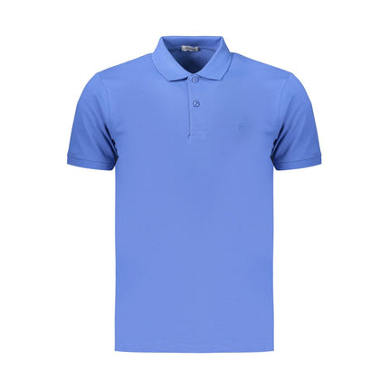 Coveri Moving Blue Cotton Men's Polo Shirt