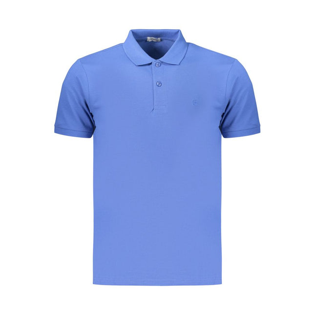 Coveri Moving Blue Cotton Men's Polo Shirt