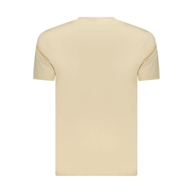 Coveri Moving Beige Cotton Men's T-Shirt