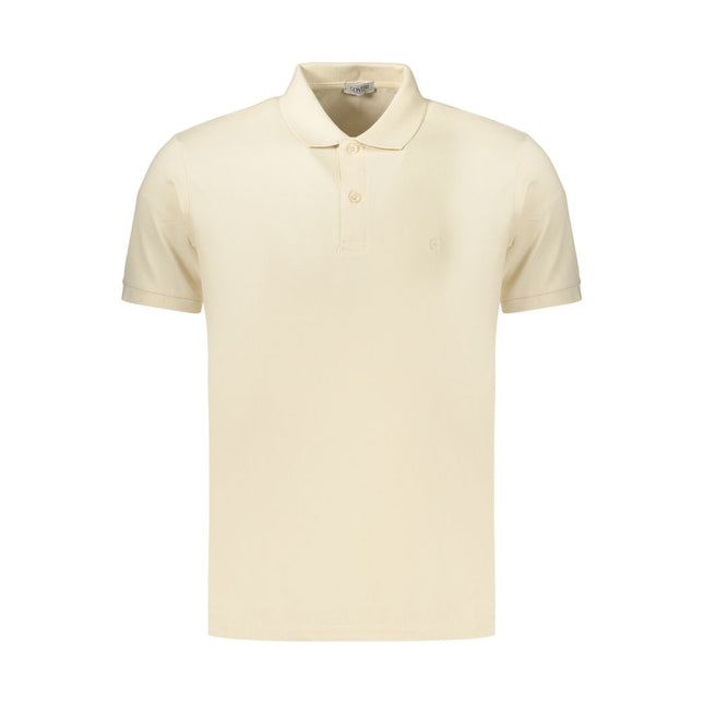 Coveri Moving Beige Cotton Men Polo