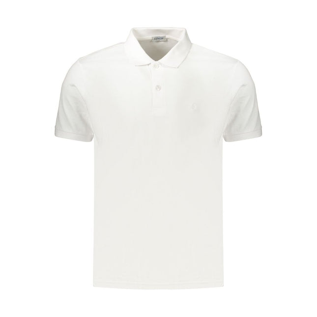 Coveri Moving Bianco Cotton Men's Polo