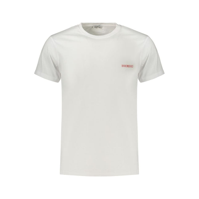 Bikkembergs White Cotton Mens T-Shirt
