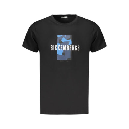 Bikkembergs Black Cotton Men T-Shirt