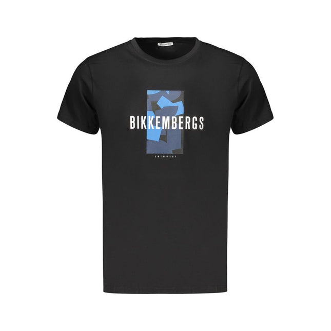Bikkembergs Black Cotton Men T-Shirt