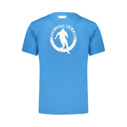 Bikkembergs Azzurro Cotton Men's T-Shirt