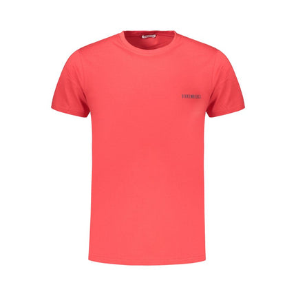 Bikkembergs Rosso Cotton Mens T-Shirt
