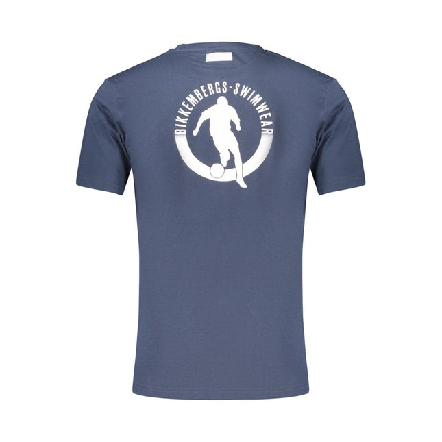 Bikkembergs Blue Cotton Men's T-Shirt