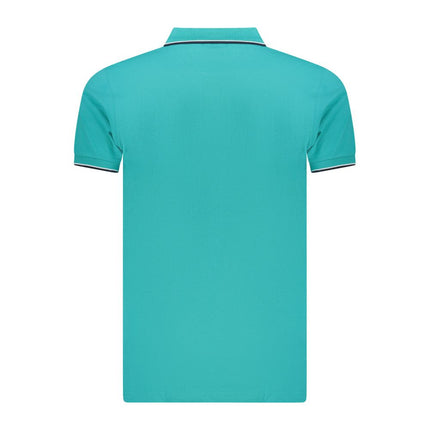 Norway 1963 Azzurro Cotton Mens Polo