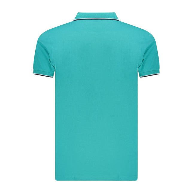 Norway 1963 Azzurro Cotton Mens Polo