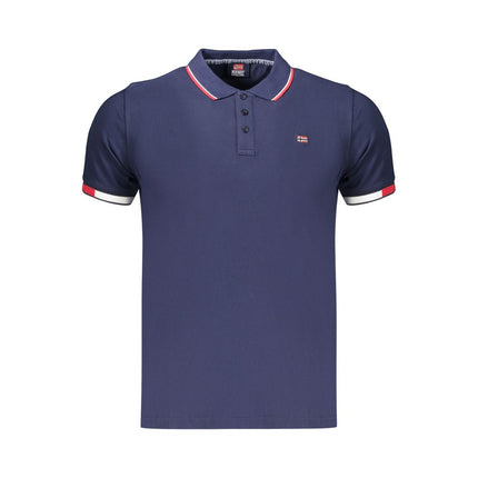 Norway 1963 Blue Cotton Men's Polo Shirt