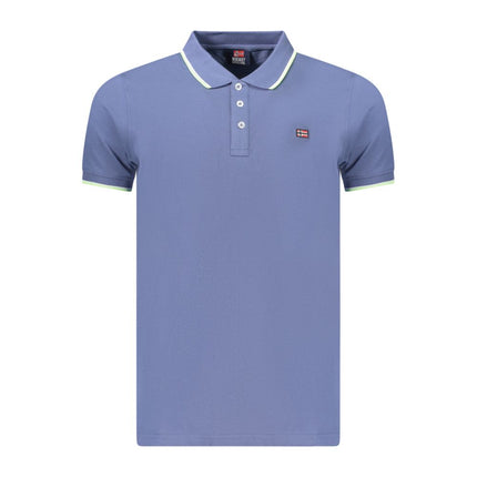 Norway 1963 Blue Cotton Men's Polo Shirt