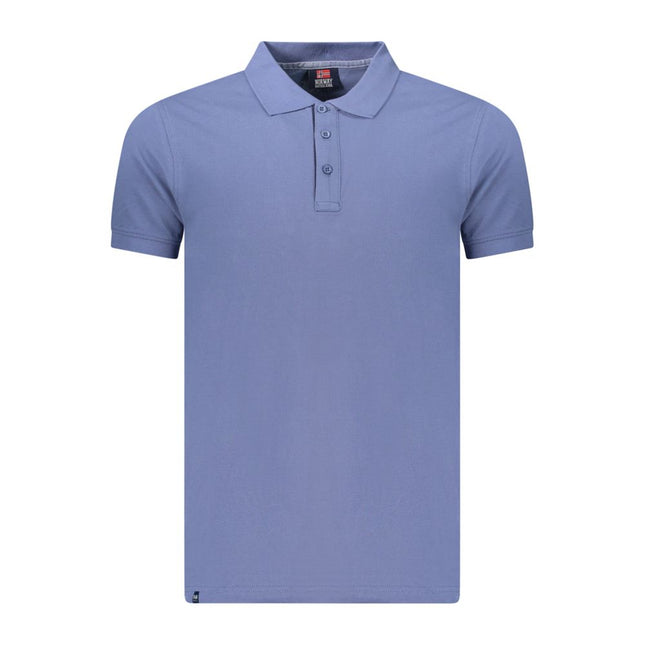 Norway 1963 Blue Cotton Men's Polo Shirt