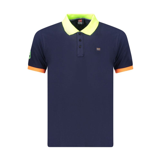 Norway 1963 Blue Cotton Men's Polo Shirt