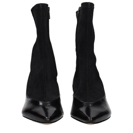Jacquemus Black Leather Ankle Boots
