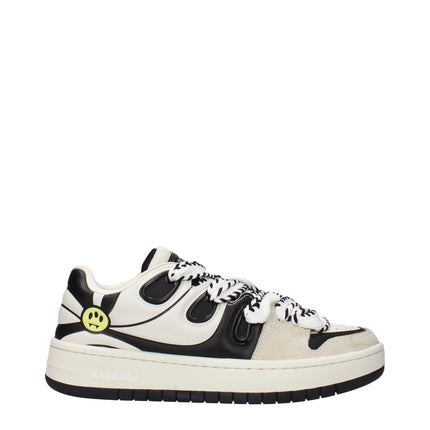 Barrow Beige Leather Sneakers