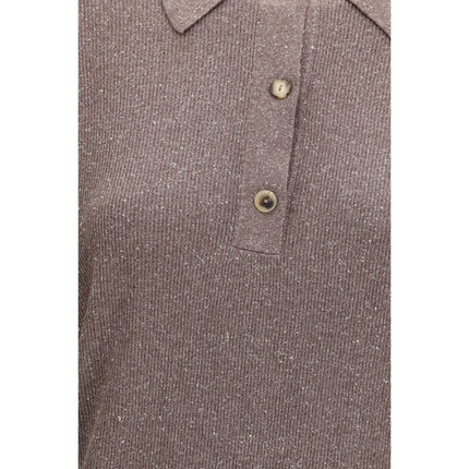 Calvin Klein Brown Silk Sweatshirt