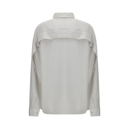 Calvin Klein White Silk Dress Shirt