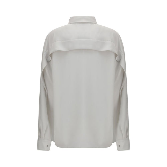 Calvin Klein White Silk Dress Shirt
