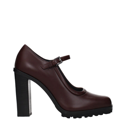 Max Mara Brown Leather High Heel Pumps