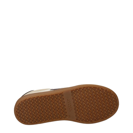 Isabel Marant Beige Leather Low Top Sneakers