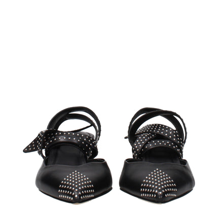 Isabel Marant Black Leather High Heel Pumps