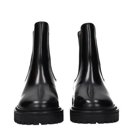 Isabel Marant Black Leather Ankle Boots
