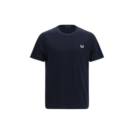 Fred Perry Blue Cotton T-Shirt