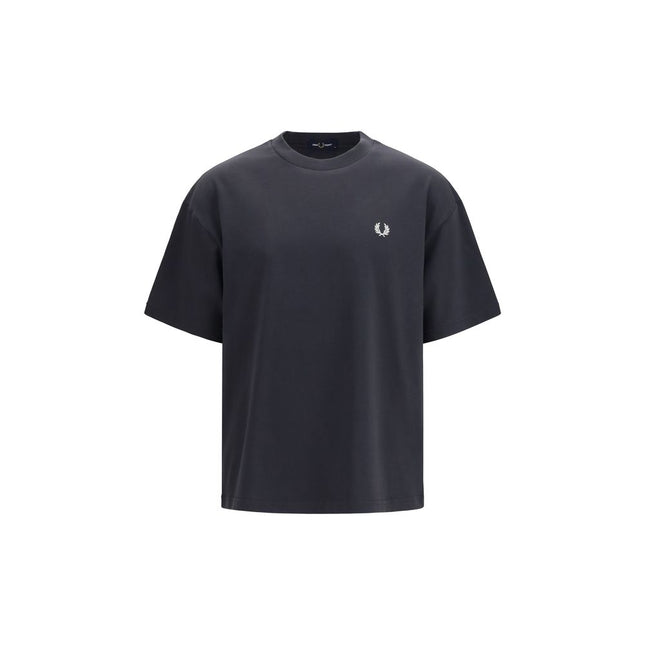 Fred Perry Black Cotton T-Shirt
