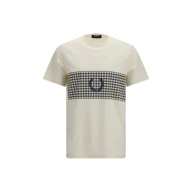 Fred Perry Beige Cotton T-Shirt