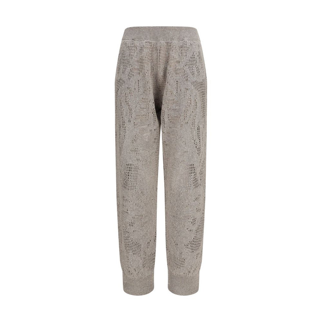 Brunello Cucinelli Beige Linen Casual Pants