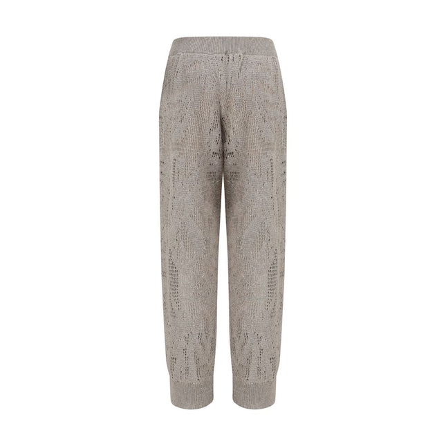 Brunello Cucinelli Beige Linen Casual Pants