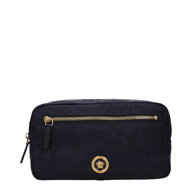 Versace Blue Fabric Backpack