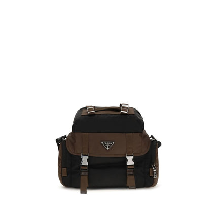 Prada Brown Recycled Polyamide Shoulder Bag