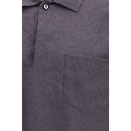 Deperlu Gray Linen Shirt