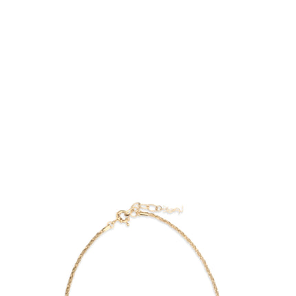 Saint Laurent Gold Brass Necklace