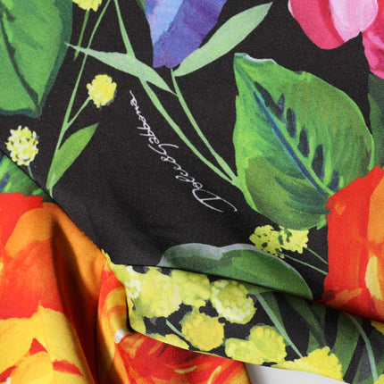 Dolce & Gabbana Multicolor Floral Stretch Jersey Leggings Pants