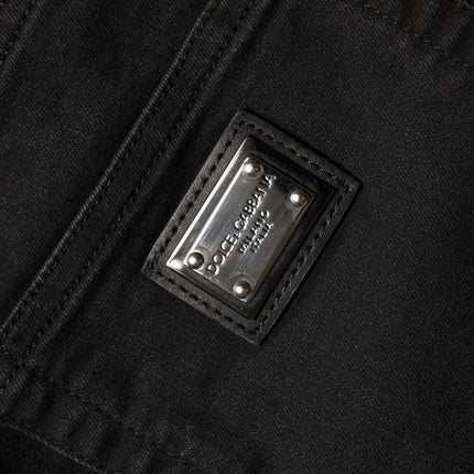 Dolce & Gabbana Black Skinny Cotton High Waist Denim Jeans