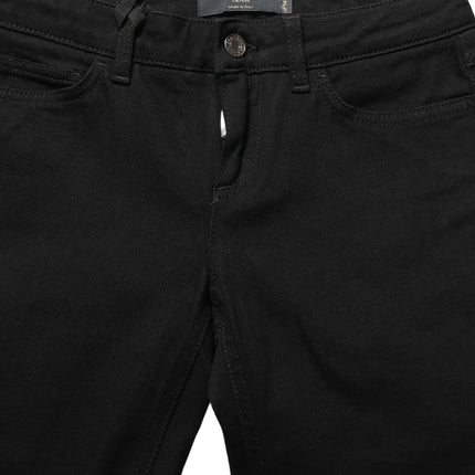 Dolce & Gabbana Black Queen Embroidery PRETTY Denim Jeans