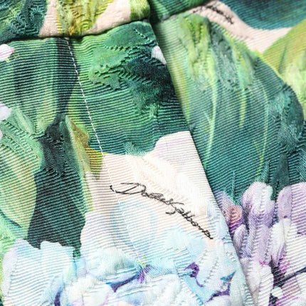 Dolce & Gabbana Multicolor Floral Print Tapered Trouser Pants